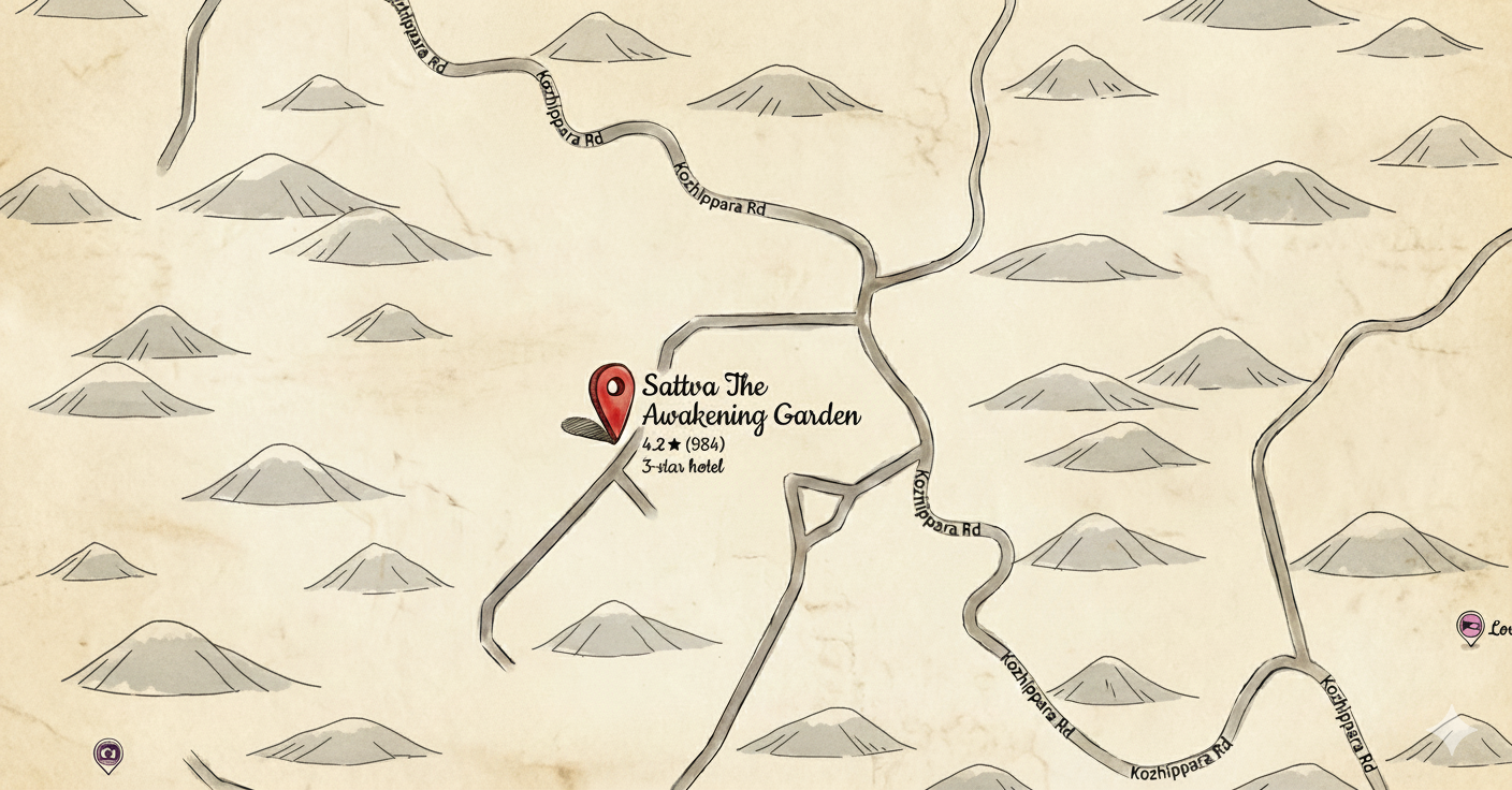 Sattva The Awakening Garden - Location Map